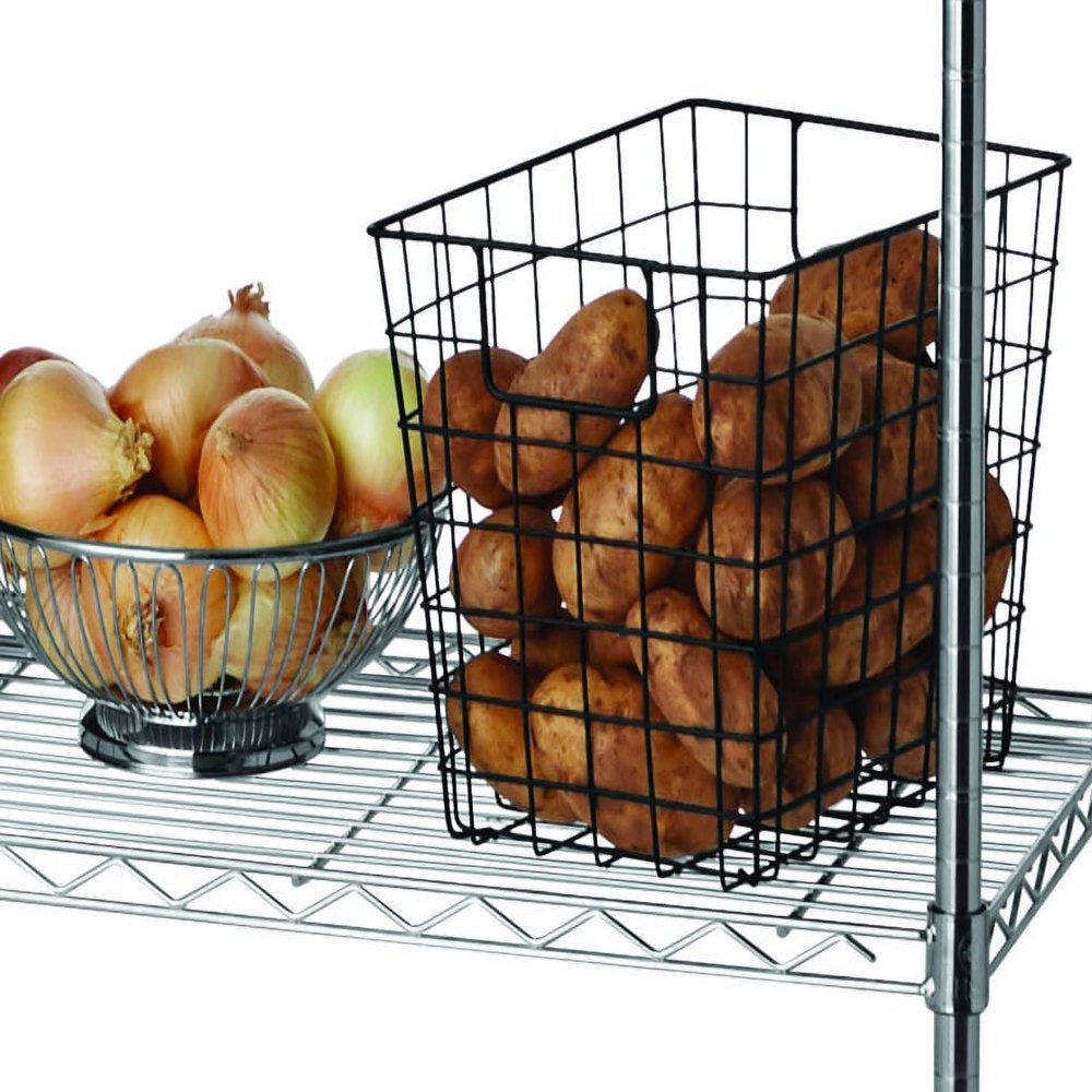 Chrome Wire 5-Tier 72" H X 36" W X 16" D, 1750Lb Total Capacity