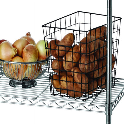 Chrome Wire 5-Tier 72" H X 36" W X 16" D, 1750Lb Total Capacity