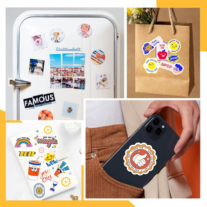 Matte Laminating Sheets Clear Laminate Sheets Sticker Paper for Inkjet Printer Clear Laminate Sheets for Printable Vinyl Sticker Paper, Photo Paper, Labels 8.26" X 11.69" A4 28 Sheets, Matte