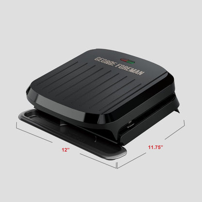 4-Serving Removable Plate Grill and Panini, Black, GRP1065B