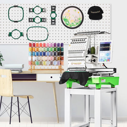 S-1501 Commercial Embroidery Machine with 15 Needles,14"X20" Embroidery Area,1200Spm Max Speed,12" Touch Screen, Wifi Available, Capable of Embroidering on 3D Caps, Flat, T-Shirt and More