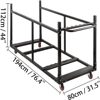 Chair and Table Dolly Folding Table Cart Table Rack Folding Chair Rack Chair Cart Folding Table Storage Rack Table Trolley Desk Dolly Folding Chair Dolly for Party Tables and Chairs