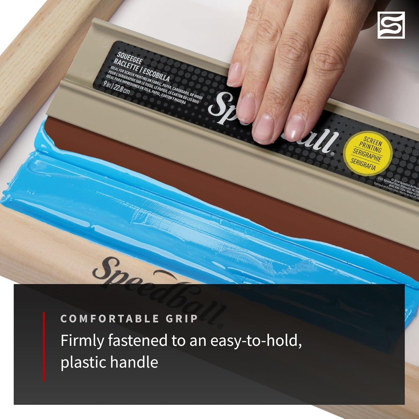 Craft Fabric Squeegee, 9-Inch for Silk Screen Printing