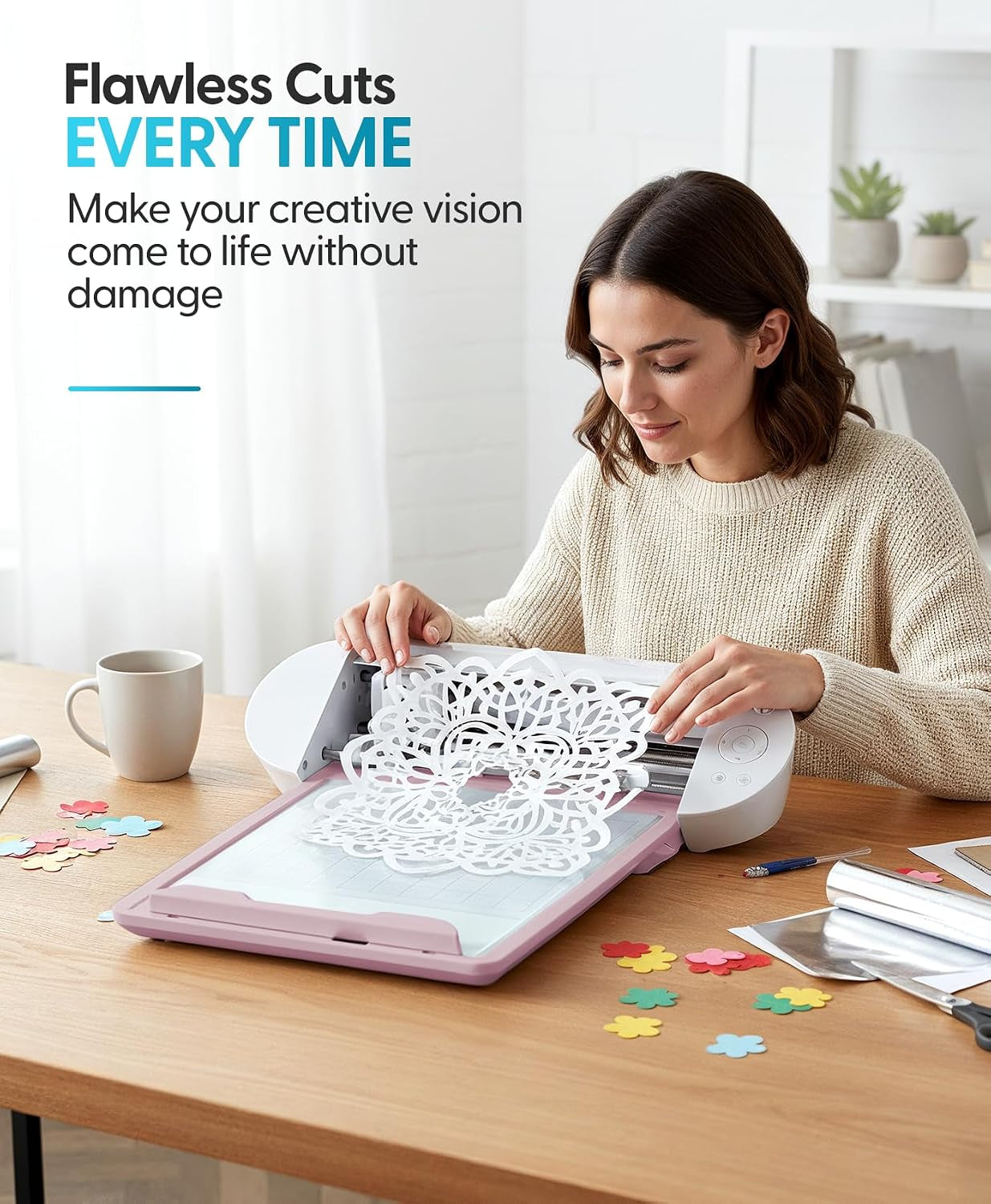 America Electrostatic Cutting Mat for Use with Cameo 5 and Cameo 5 plus Models - 12 X 12 (Matte Pink)