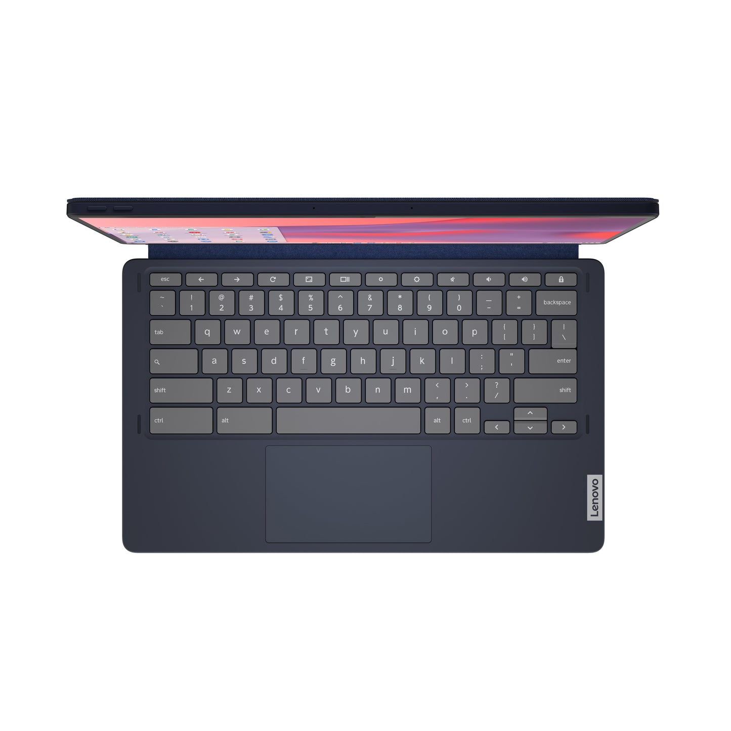 Ideapad Duet 5 Chromebook Laptop, 13.3" FHD OLED Touchscreen, Qualcomm Snapdragon SC7180, 4GB RAM, 128GB SSD, Abyss Blue, 82QS0001US
