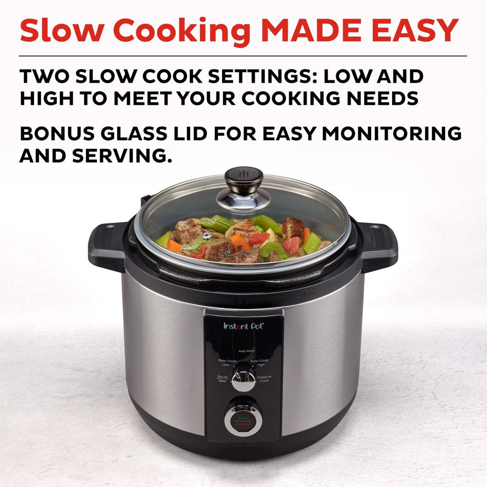 6QT Easy 3-In-1 Slow Cooker, Pressure Cooker, and Sauté Pot