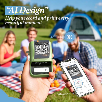 NIIMBOT Photo Labels– Print HD Thermal Labels(2''X3.5'', 50X90Mm) for Memories, Notes, Lists & DIY Projects – Compatible with Pro Series Label Makers