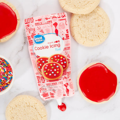 Cookie Icing, Red, 7 Ounces