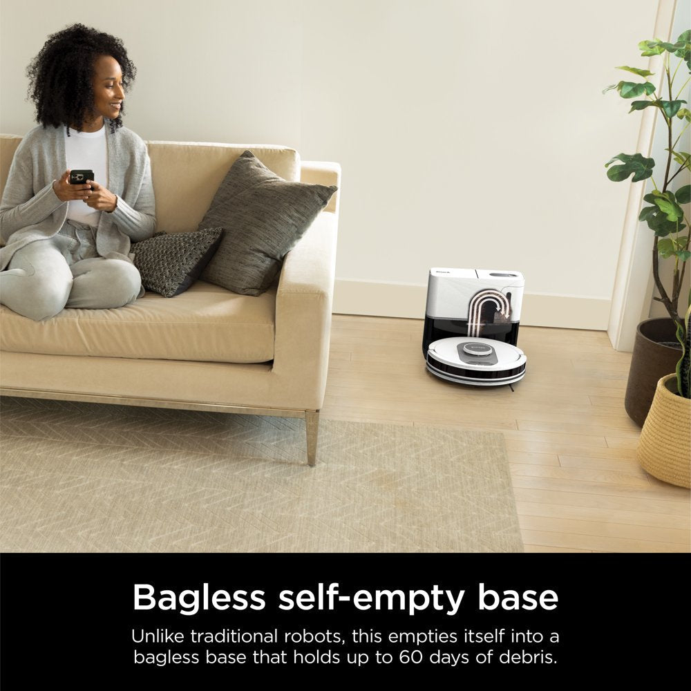 AI Ultra Self-Empty Robot Vacuum, Bagless 60-Day Capacity Base, Precision Home Mapping, Perfect for Pet Hair, Wi-Fi, AV2511AE