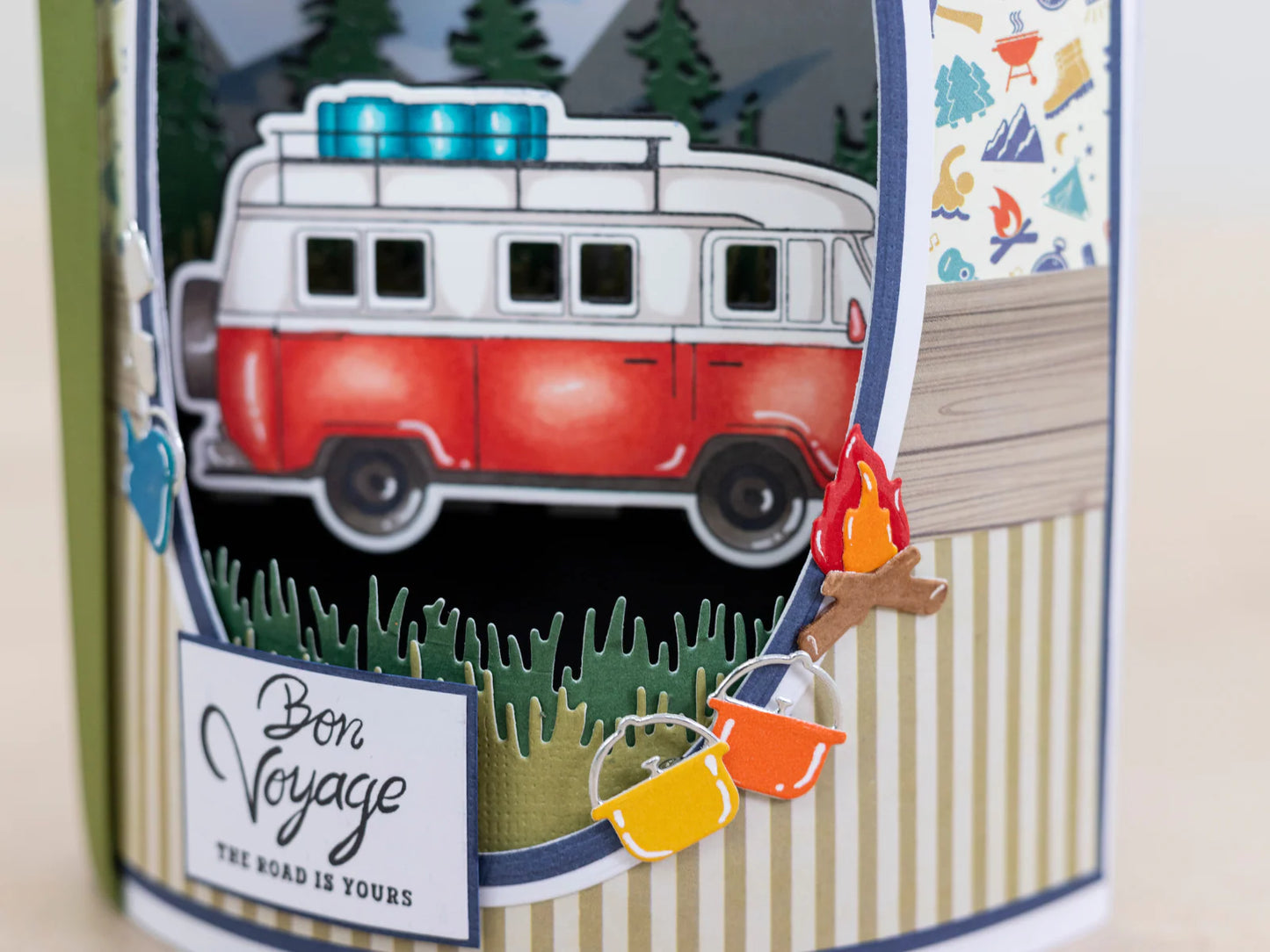 Crafters Companion the Great Outdoors Stamp & Die Set - Enjoy the Journey