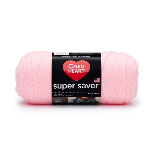 Super Saver Medium Acrylic Pink Yarn, 364 Yd