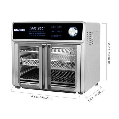 Maxx® 26 Qt Digital Air Fryer Oven Grill, Stainless Steel