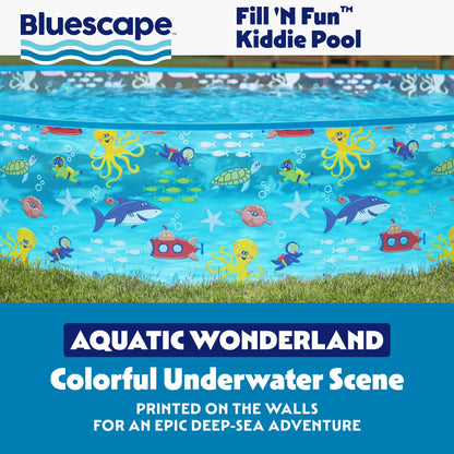 round Multi-Color Above-Ground Kiddie Pool 6' X 15"