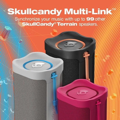 Terrain XT Medium Compact Wireless Speaker, IPX7 Waterproof, 14 Hour Battery