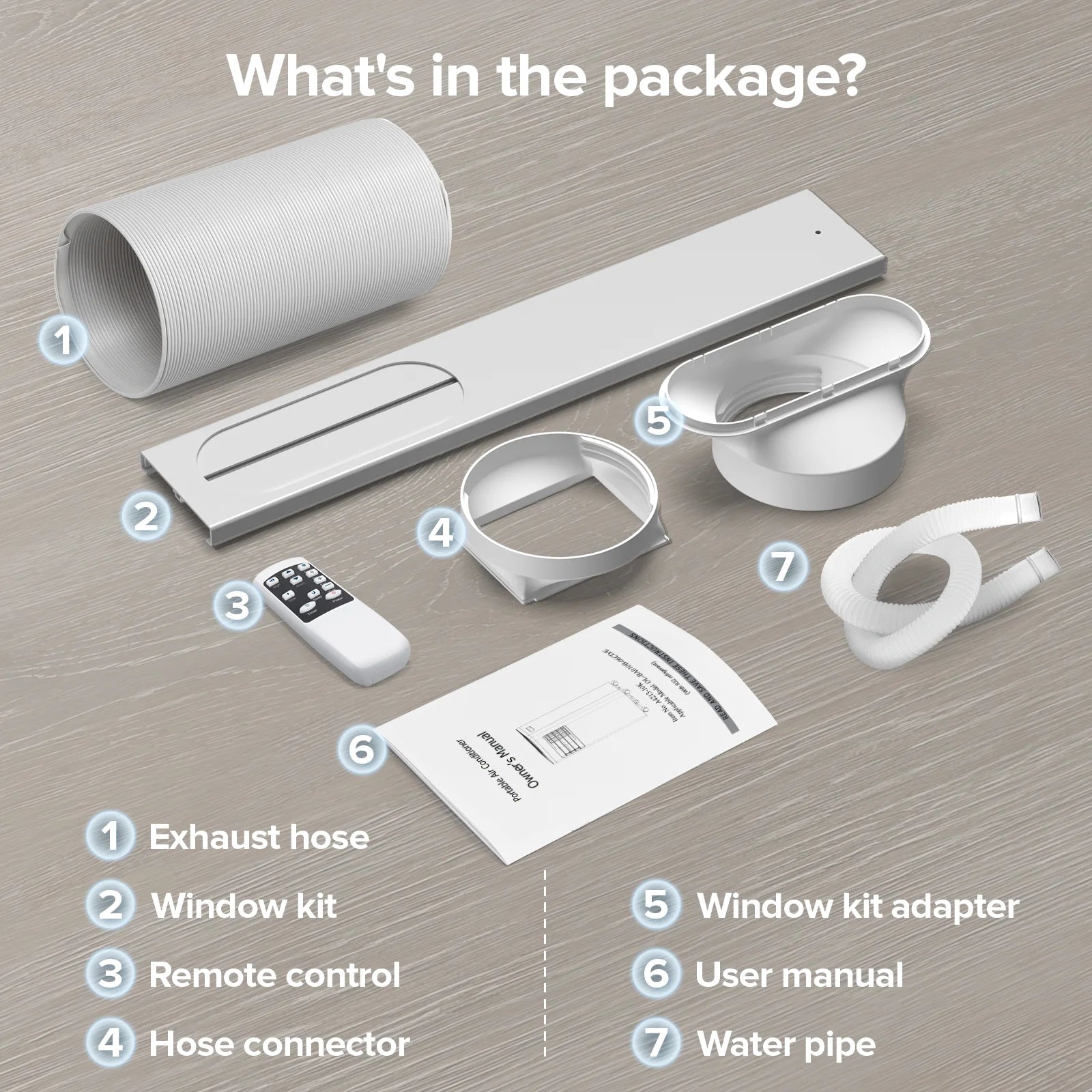 10000BTU Portable Air Conditioner with Remote Control, AC Unit Covers up to 450 Sq. Ft.