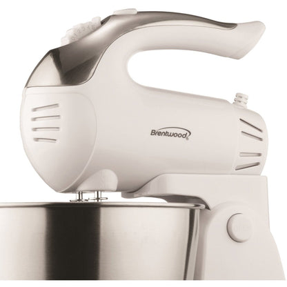 Brentwood SM-1152 200W Stainless Steel 5-Speed Stand Mixer with Bowl