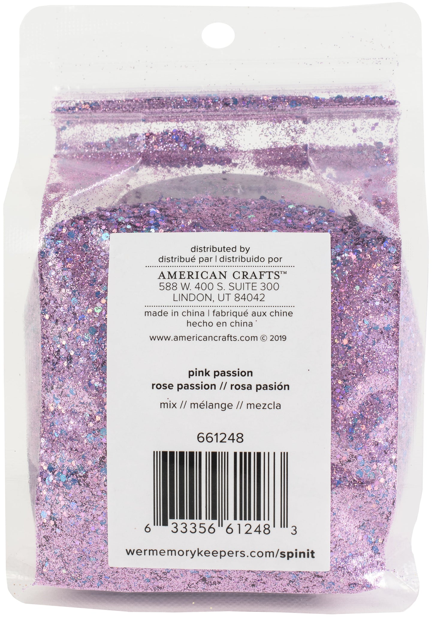 Spin It Glitter Mix 10Oz-Pink Passion