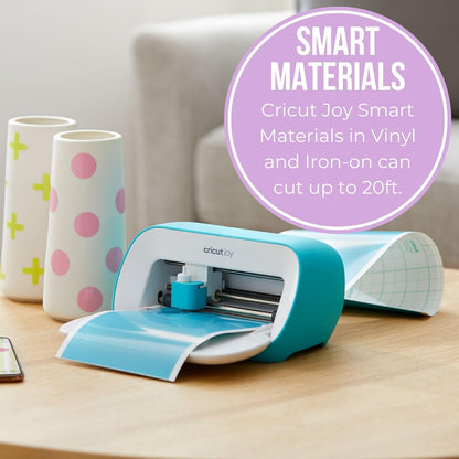 Cricut Joy Machine Bundle with 7 Smart Iron-On Rolls - Compact Cutting Machine for Iron-On Vinyl, T-Shirts, Hats & DIY Crafts