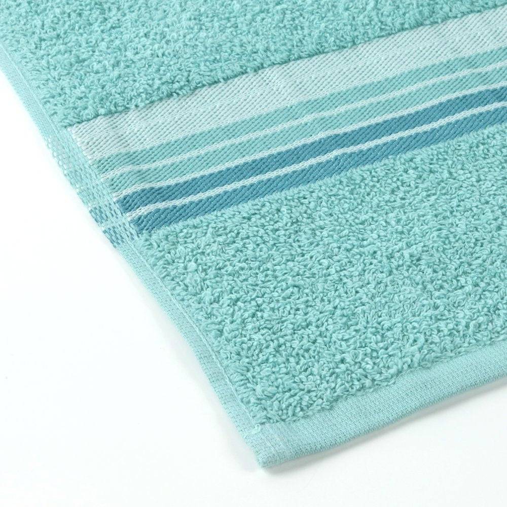 Ombre Stripe Bath Towel, Clearly Aqua