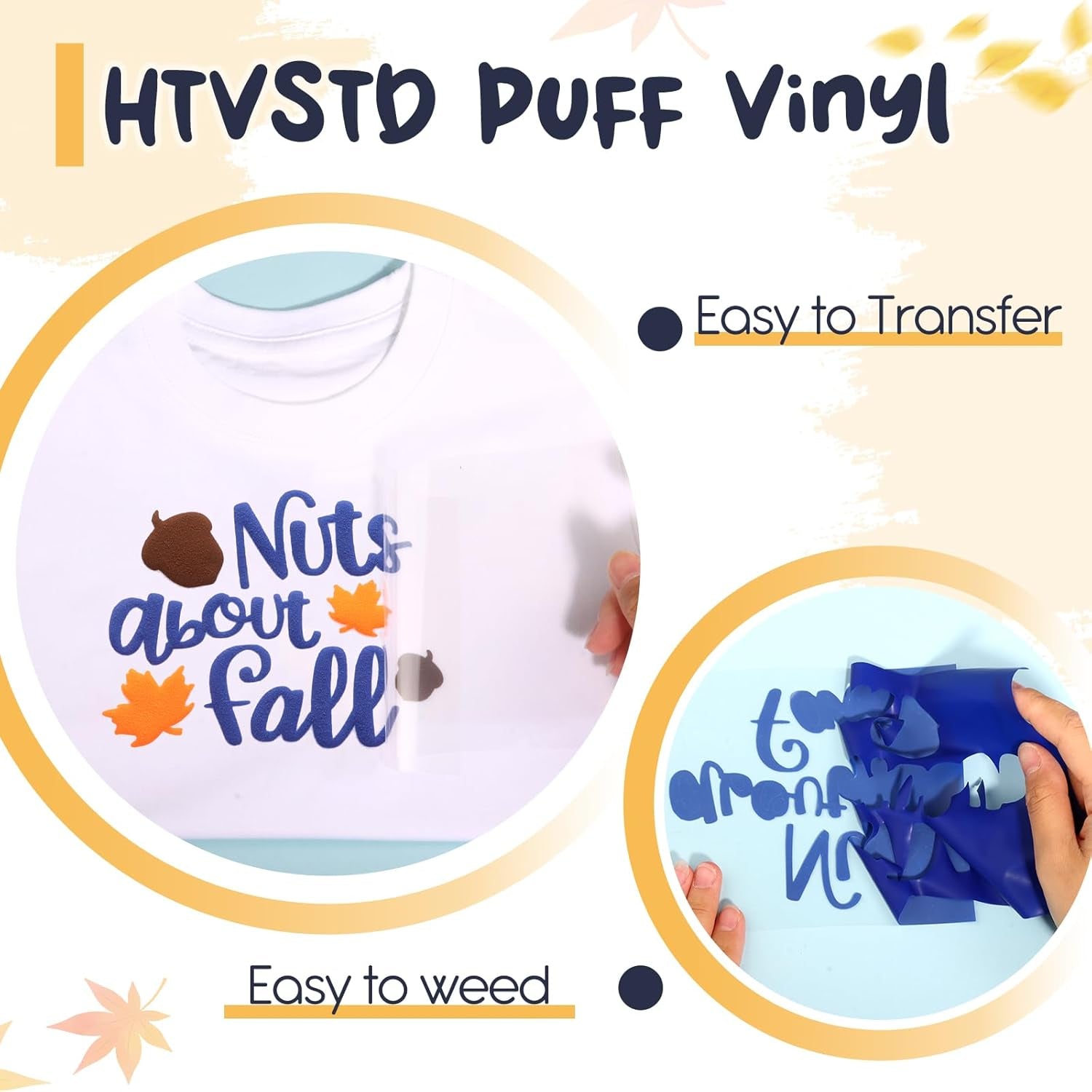 Puff Vinyl Heat Transfer - 8 Sheets (12'' X 10'') Puff Vinyl Puff Heat Transfer Vinyl White 3D Puff HTV Black Puff Iron on Vinyl