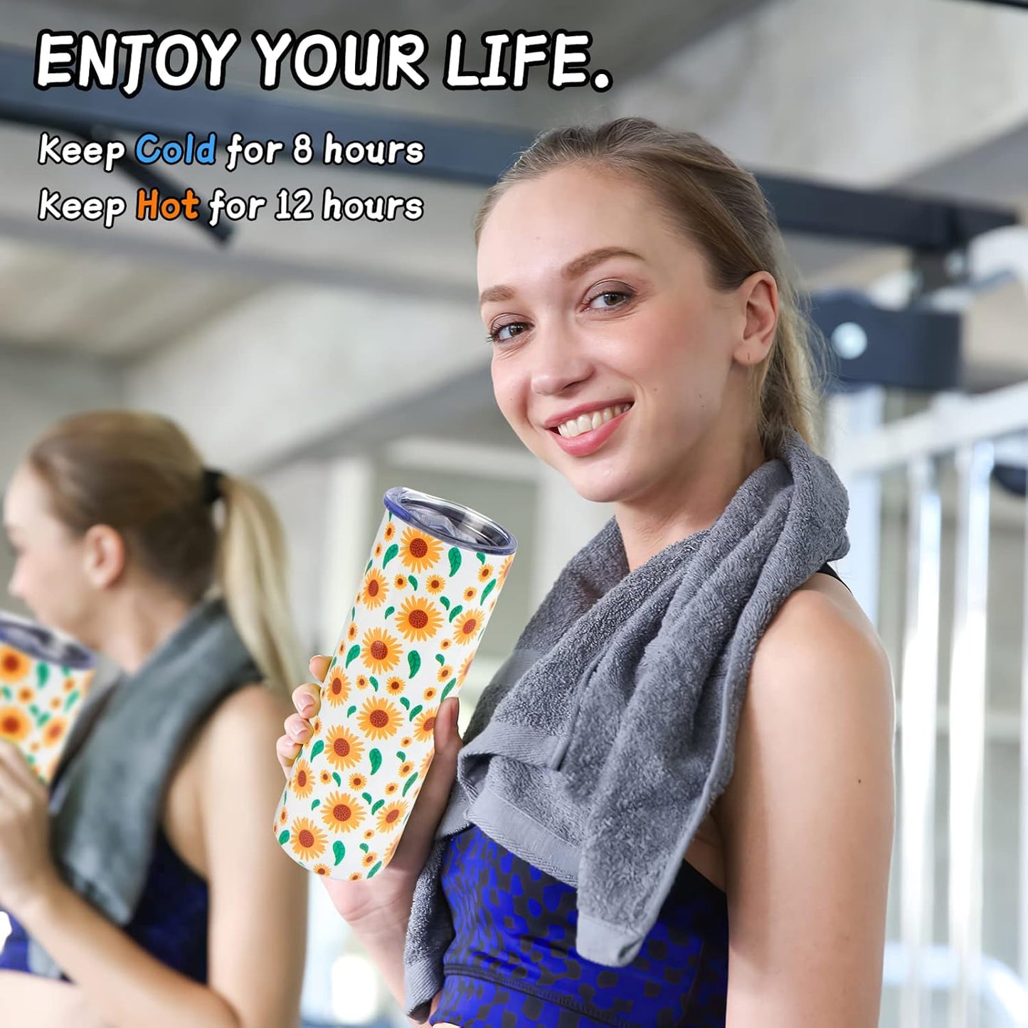 20 Pack Sublimation Tumblers - 20 OZ Stainless Steel Tumblers with Paper, Straw and Box