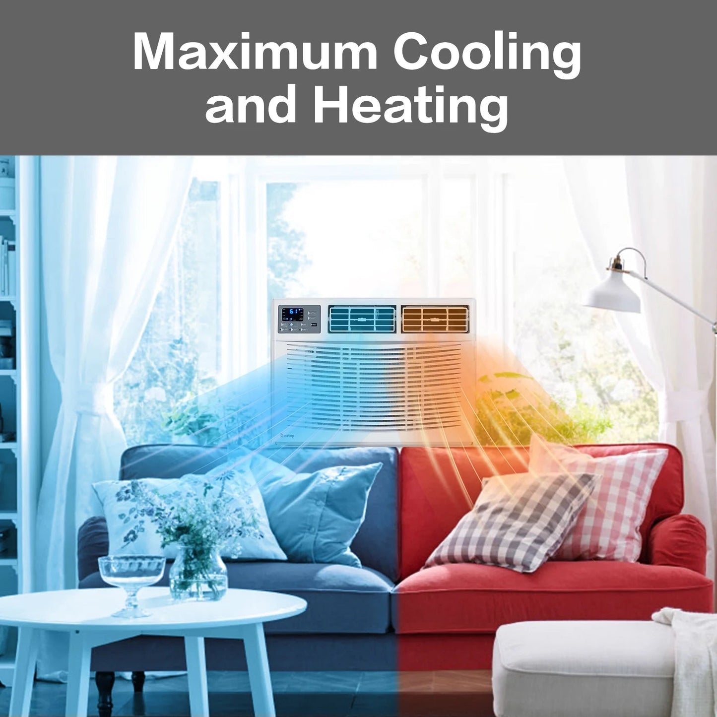 Wifi Enabled 12000 BTU Heat and Cool Window Air Conditioner with Wifi Controls