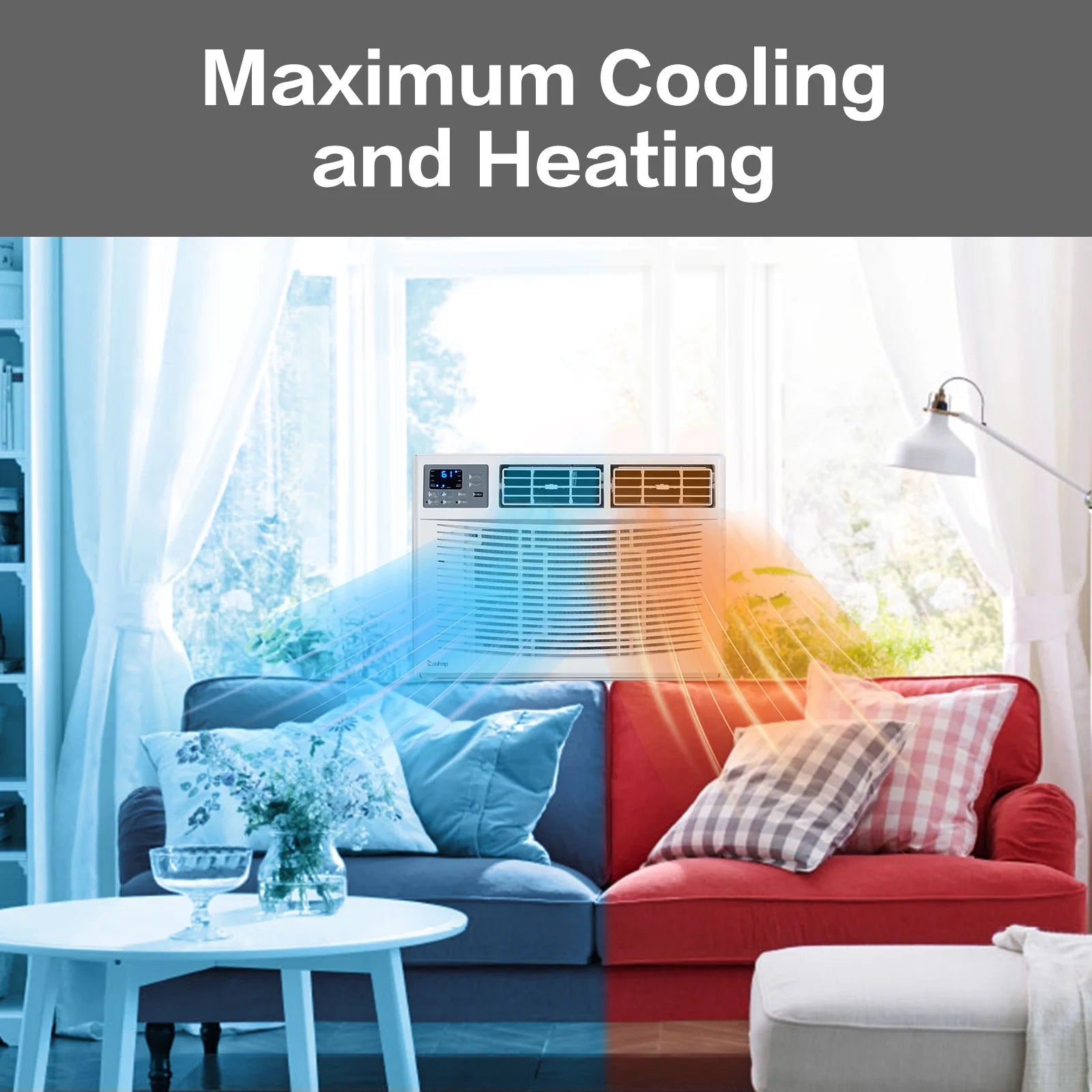 Wifi Enabled 12000 BTU Heat and Cool Window Air Conditioner with Wifi Controls