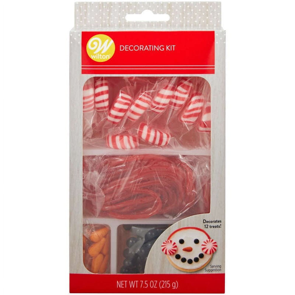 Winter Snowman Cookie or Cupcake Decorating Kit, Decorates 12
