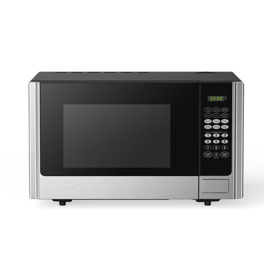 900 Watt 0.9 Cubic Feet Counter Microwave Oven, Stainless Steel