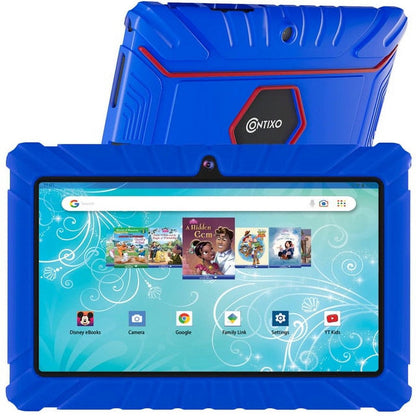 7" Kids Tablet 32GB, 50+ Disney Storybooks, Kid-Proof Case (2023 Model) - Dark Blue