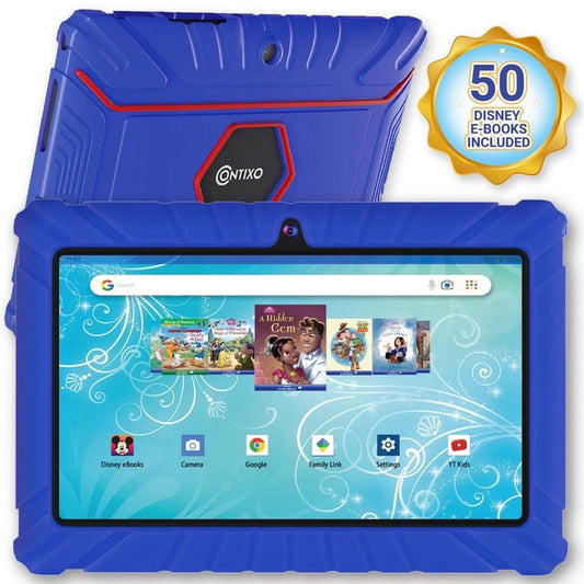 7" Kids Tablet 32GB, 50+ Disney Storybooks, Kid-Proof Case (2023 Model) - Dark Blue