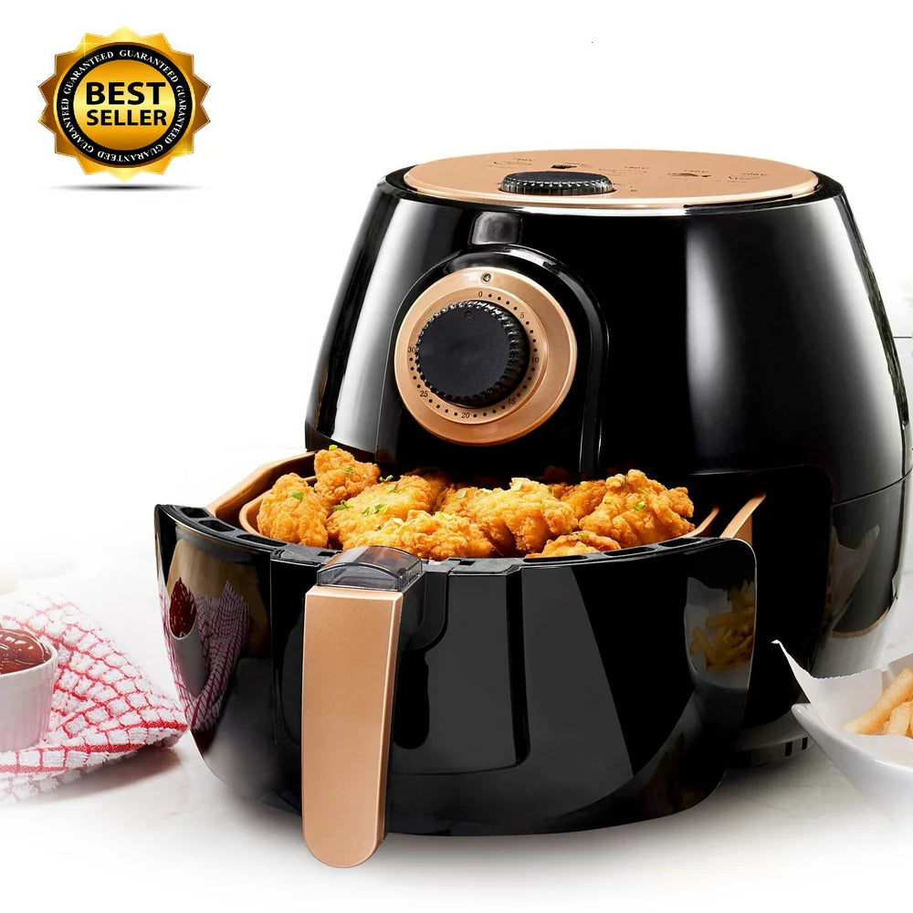 As Seen on TV  Air Fryer XL 3.8 Liter with Rapid Air Technology for Oil Free Healthy Cooking Adjustable Temperature Control with Auto Shutoff