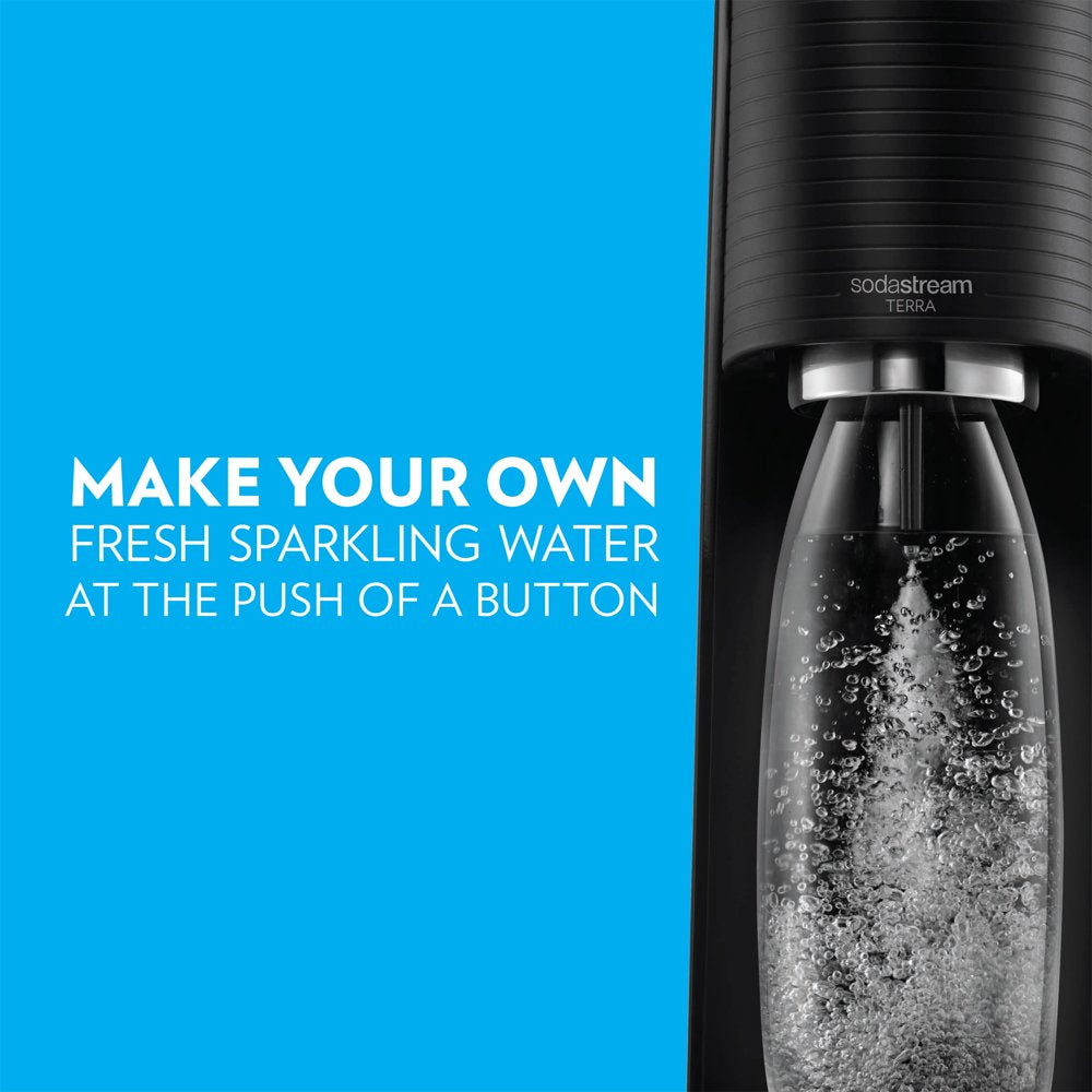 Terra Sparkling Water Maker - Black