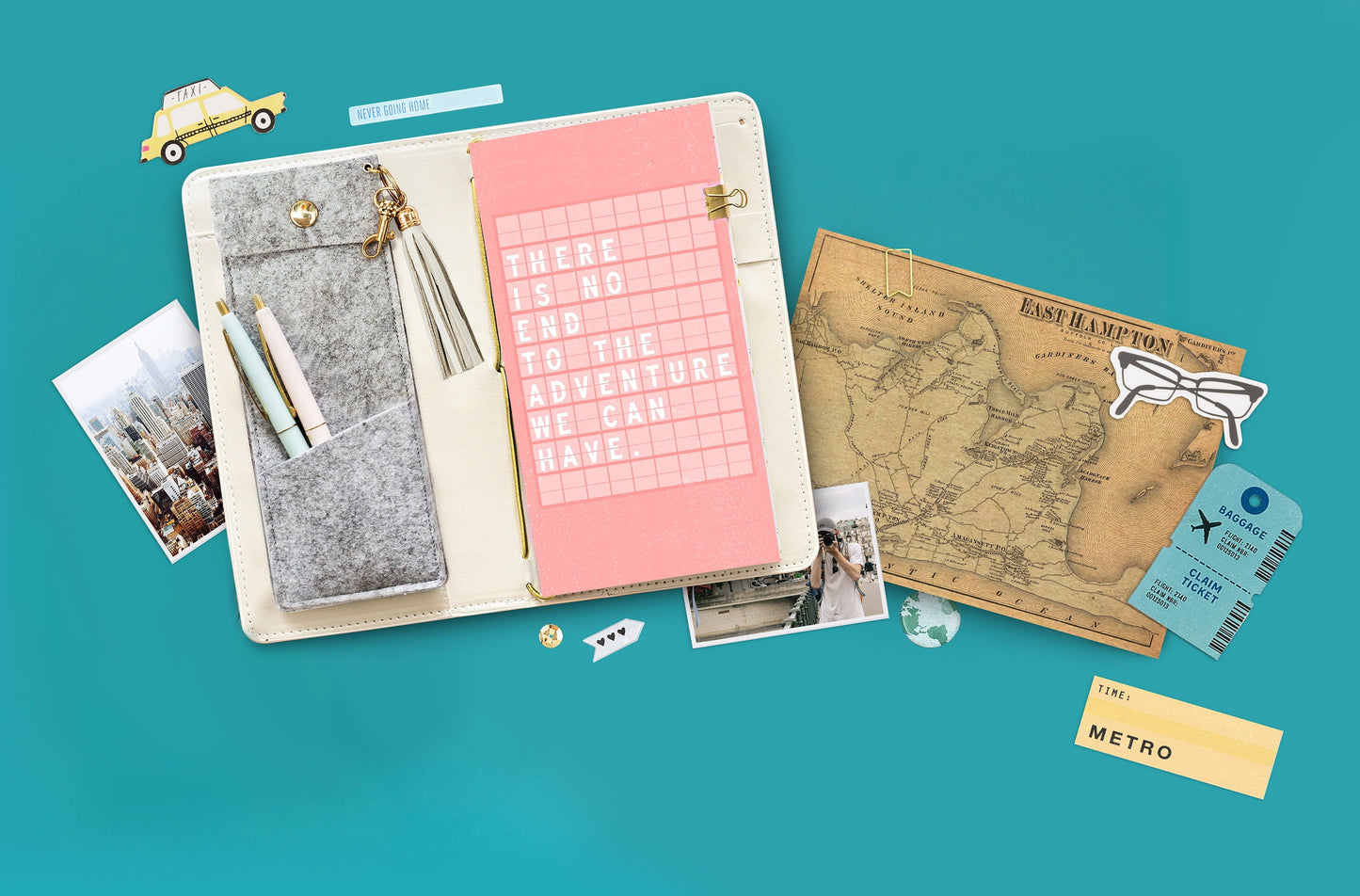 We R Memory Keepers Journal Felt Snap Pocket-