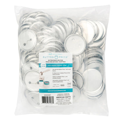 We R Button Press Bulk Refill Pack 100/Pkg-Large (58Mm)