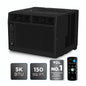 5,000 BTU Window Air Conditioner (Black) - 150 Sq Ft, LED Display, Included Remote, Compact, Dorm Friendly - W5W3M-B