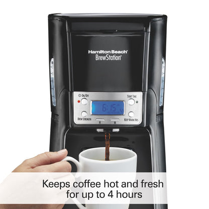 48463 Black/Steel Brewstation Summit 12 Cup Coffeemaker