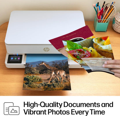 HP Envy 6155 Wireless All-In-One Color Inkjet Printer, Print, Scan, Copy, Duplex Printing Best-For-Home, 3 Month Trial of Instant Ink Included, Ai-Capable (C2WR7A) Portobello