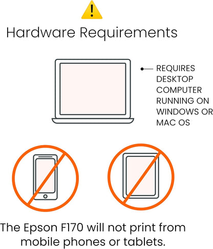 Epson Surecolor F170 Sublimation Starter Kit – Printer with CMYK Ink Set, Design Pack, 10 Sublimation Tumbler Pack, Sublimation Paper, Tape – Perfect for Beginners & Small Business