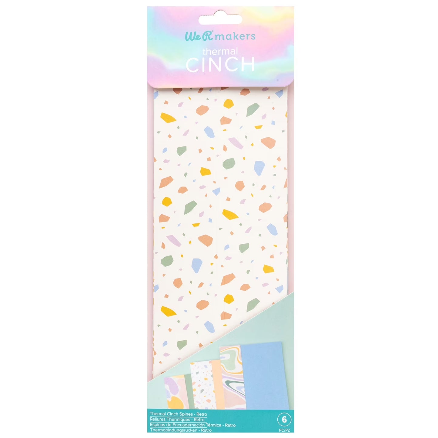 We R Thermal Cinch Binding Spine 6/Pkg-Retro