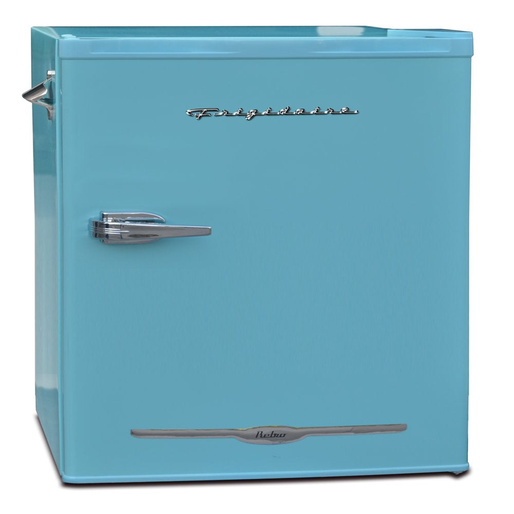 3.2 Cu Ft Retro Mini Fridge with Side Bottle Opener EFR376, Blue