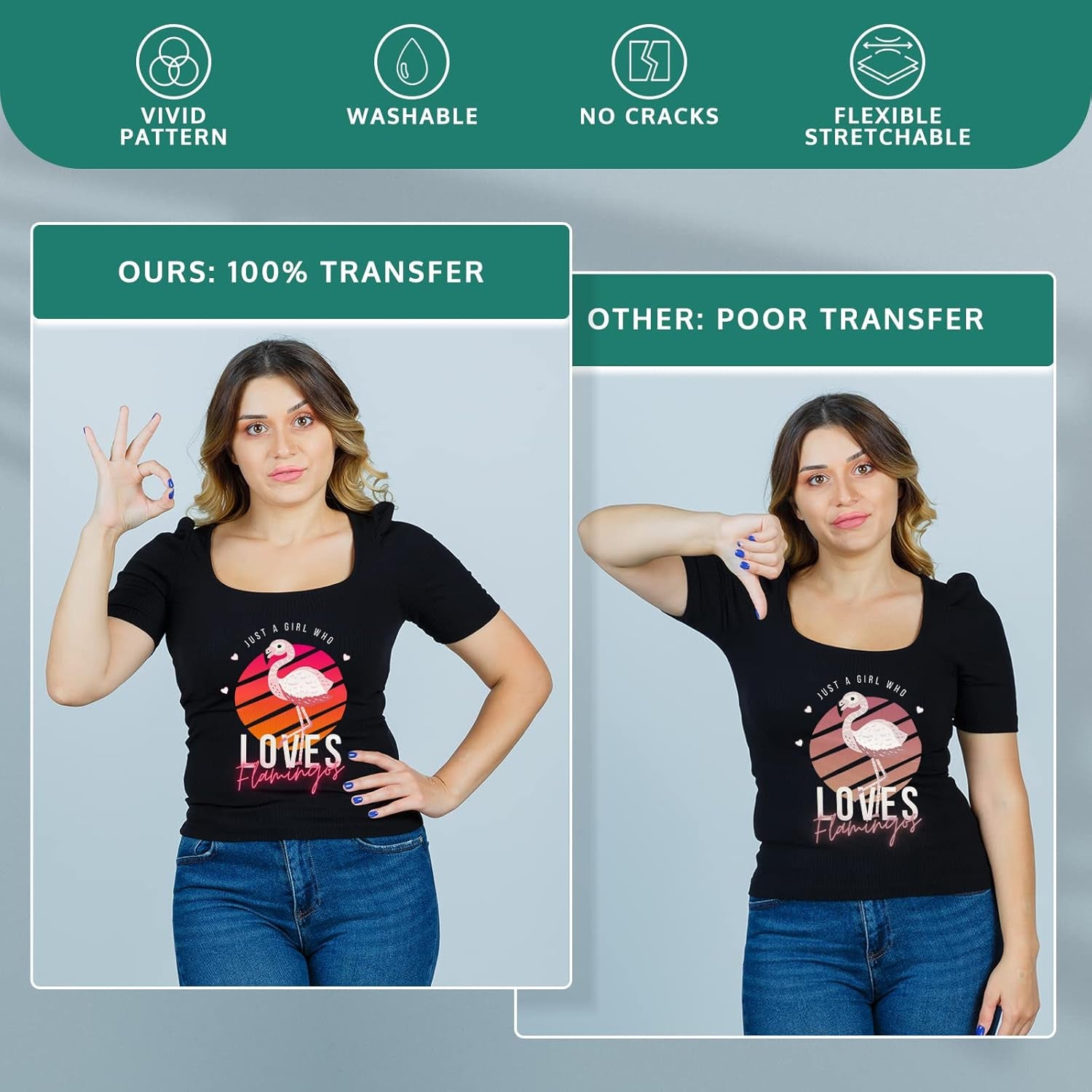 OFFNOVA Premium DTF Ink 1500ML, DTF Ink Refill for DTF Inkjet Printer ET-8550, XP-15000, L1800, L805, R1390, R2400, Direct to Film Heat Transfer Printing, 250Ml X 6 (CMYK + 2White)