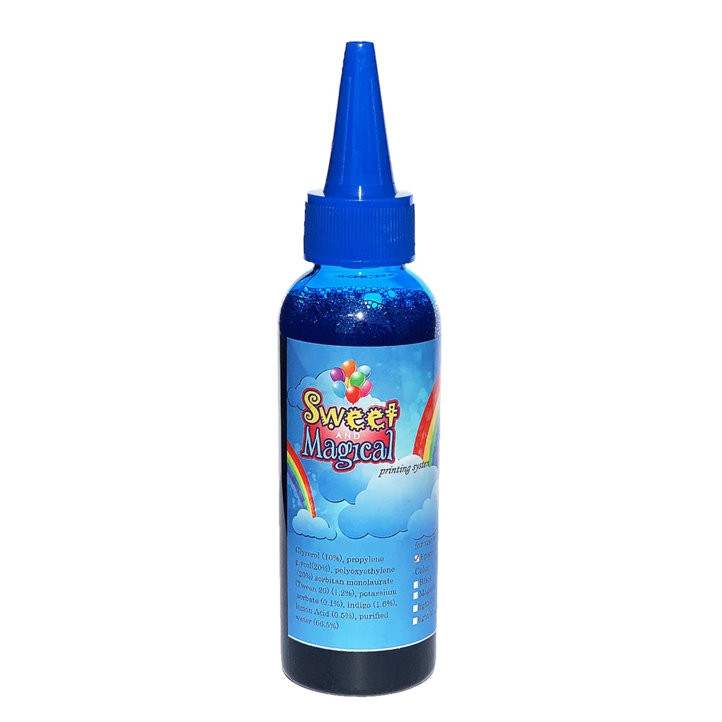 Edible Ink Refill Bottle, 100Ml or 3.3OZ (CYAN)