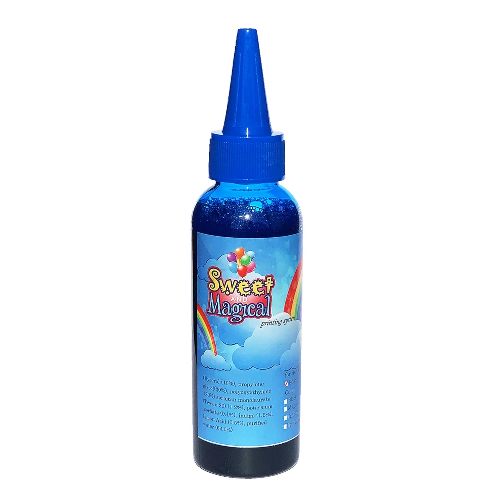 Edible Ink Refill Bottle, 100Ml or 3.3OZ (CYAN)