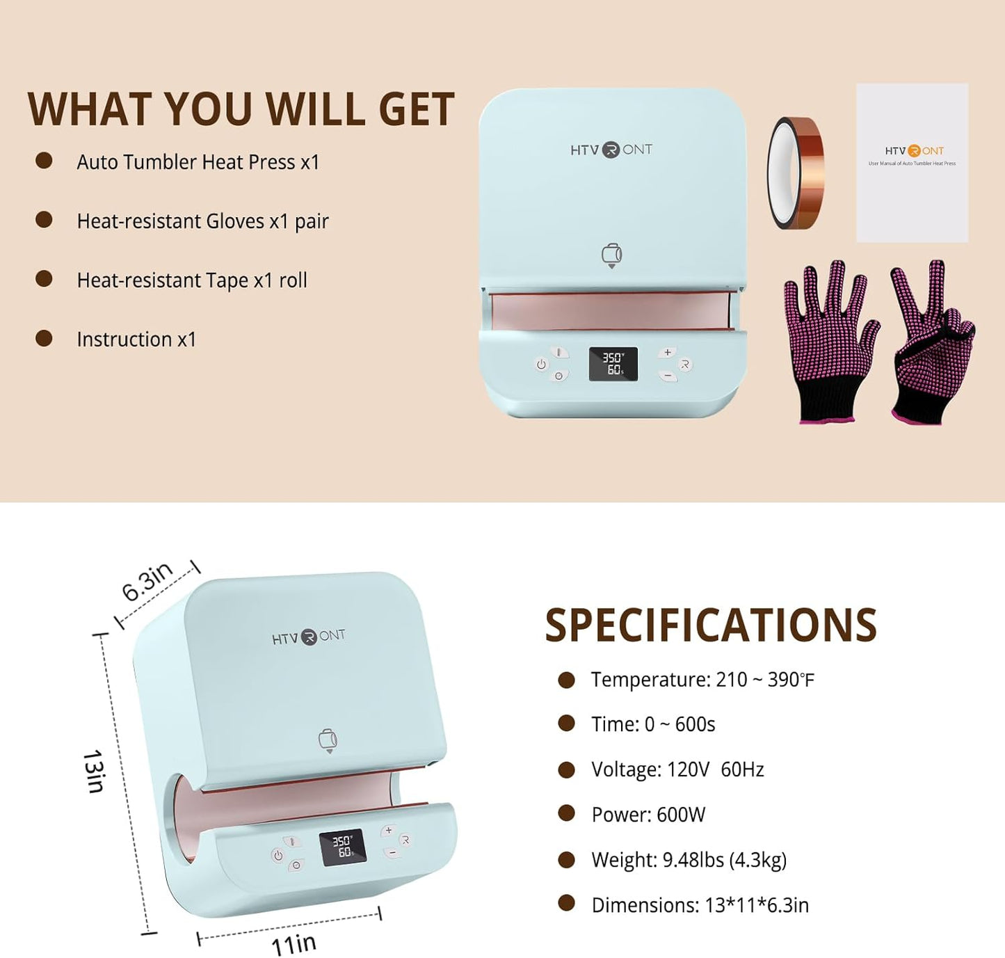 H17 Phone Cases Heat Press Vacuum Heat Press Machine for Phone Cases (Compatible with Android)+  Auto Tumbler Heat Press Machine