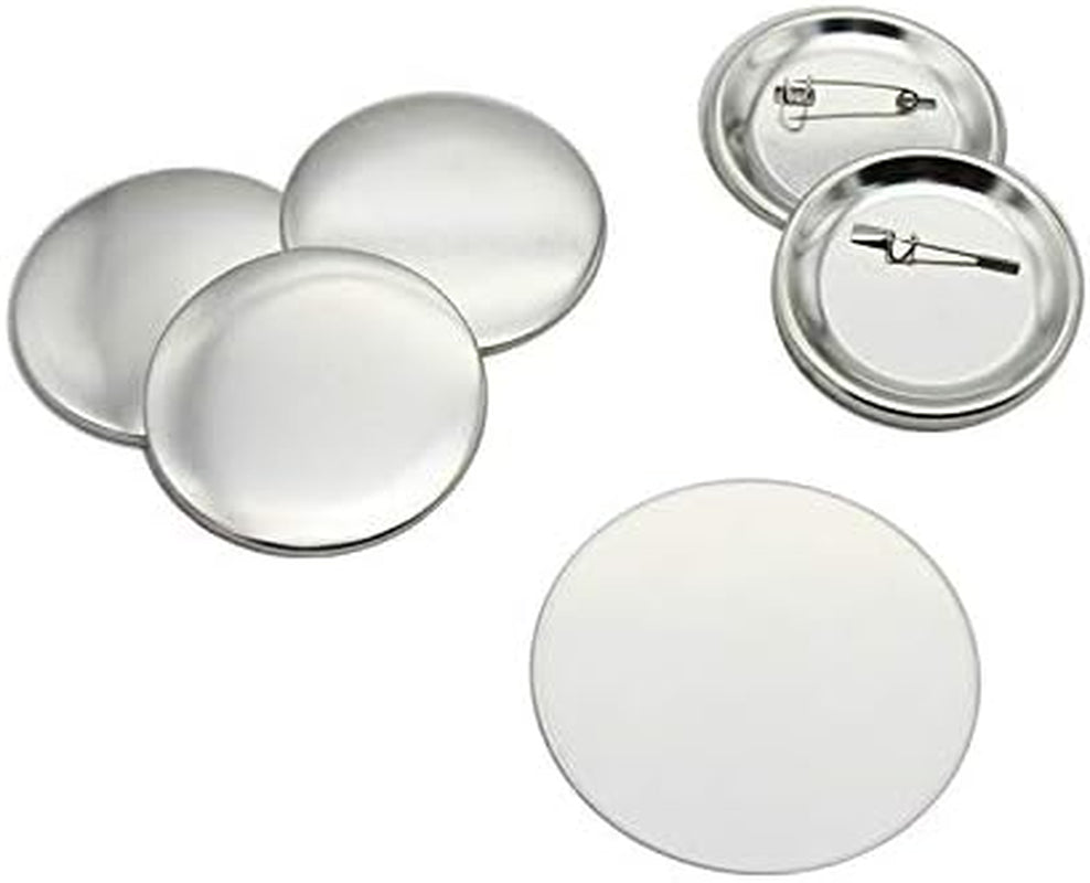 Chibuttons 58Mm Metric System Metal Pin Badge Button with Pre-Assembled Pin-Back, Upper Shell & Mylar Film (Official Chibuttons Supplies, 300 Sets)