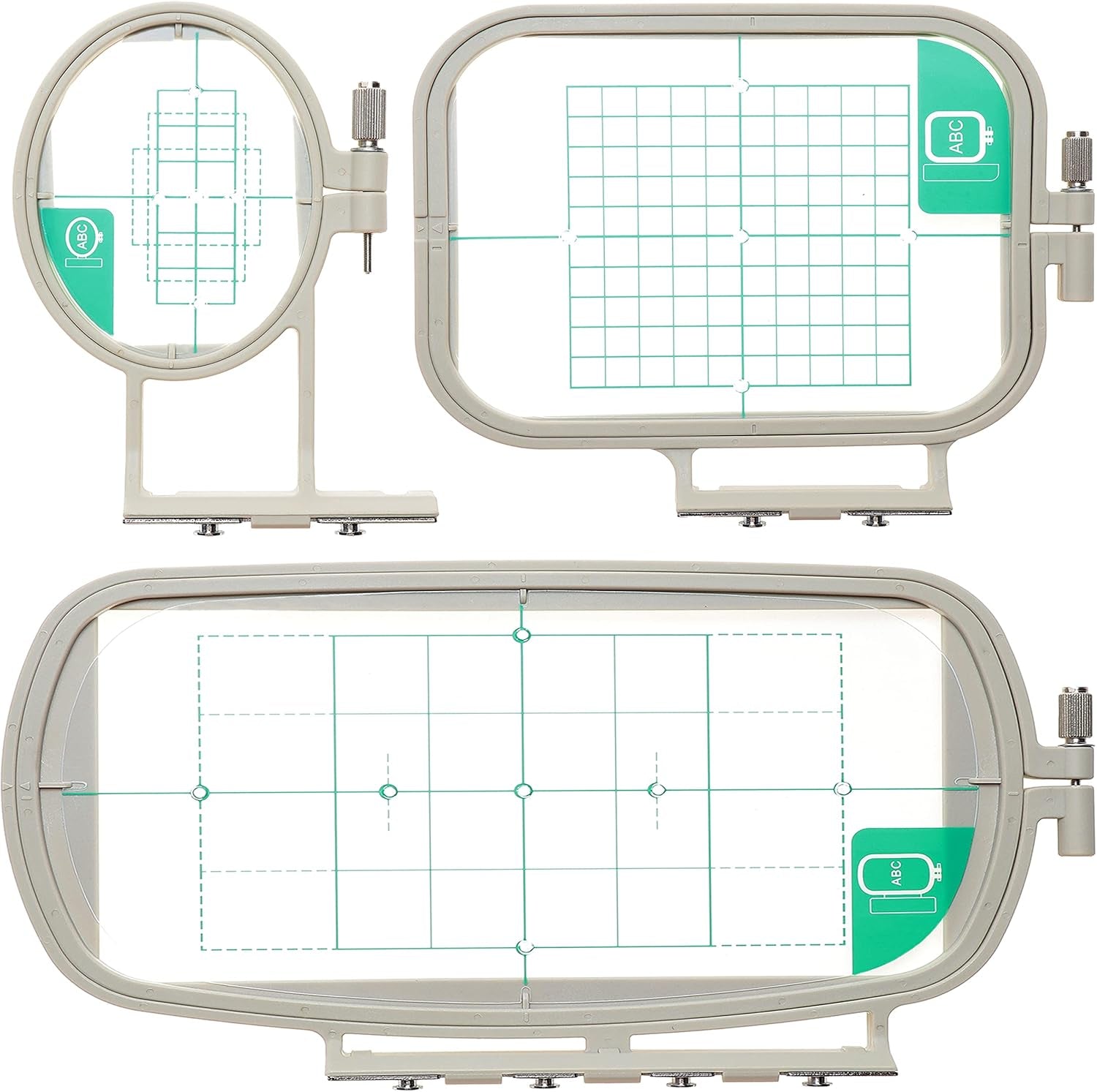 New Brothread Embroidery Machine Hoop 3 in 1 Set(Sa431+Sa432+Sa434) Compatible with Brother SE700 PE545 SE600 LB5500 PE535 550D SE630 LB5000 SE625 SE425 SE400 PE540D PE525 PE500 Babylock Sofia2 Verve