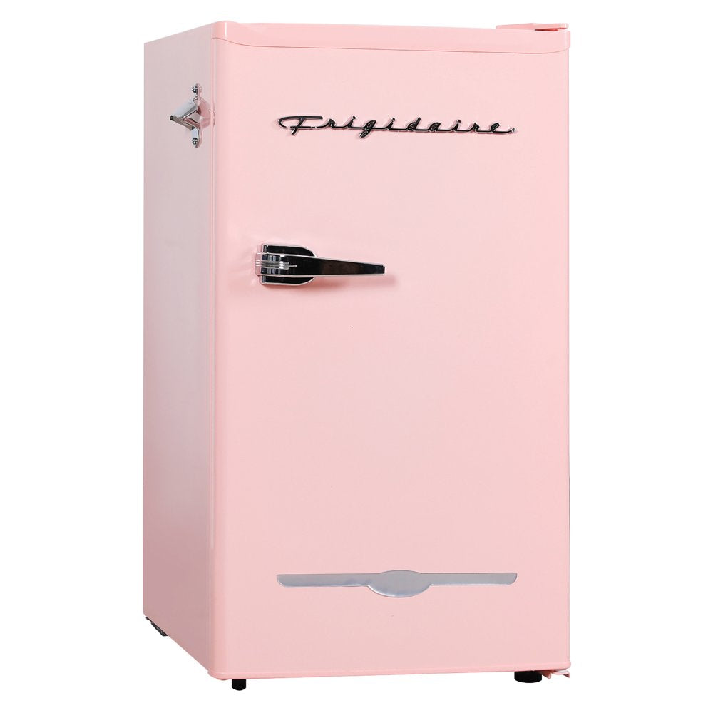 EFR376-C-PINK 3.2-Cu.-Ft. 65-Watt Retro Bar Fridge with Side Bottle Opener (Pink)