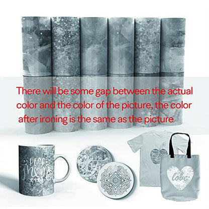 Infusible Transfer Ink Sheets 12Pcs/Set, 4.5"X12" - Splash Ink Sublimation Transfer Paper for Cricut Joy Mug Press, Transfer Ink Sheets for DIY T-Shirts Mug Tote Bags Sublimation Pr