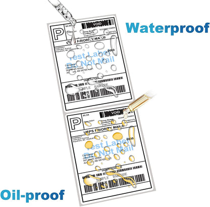 Fanfold 4 X 6 Direct Thermal Labels White Perforated Shipping Label, 500 Labels per Stack,1 Stack